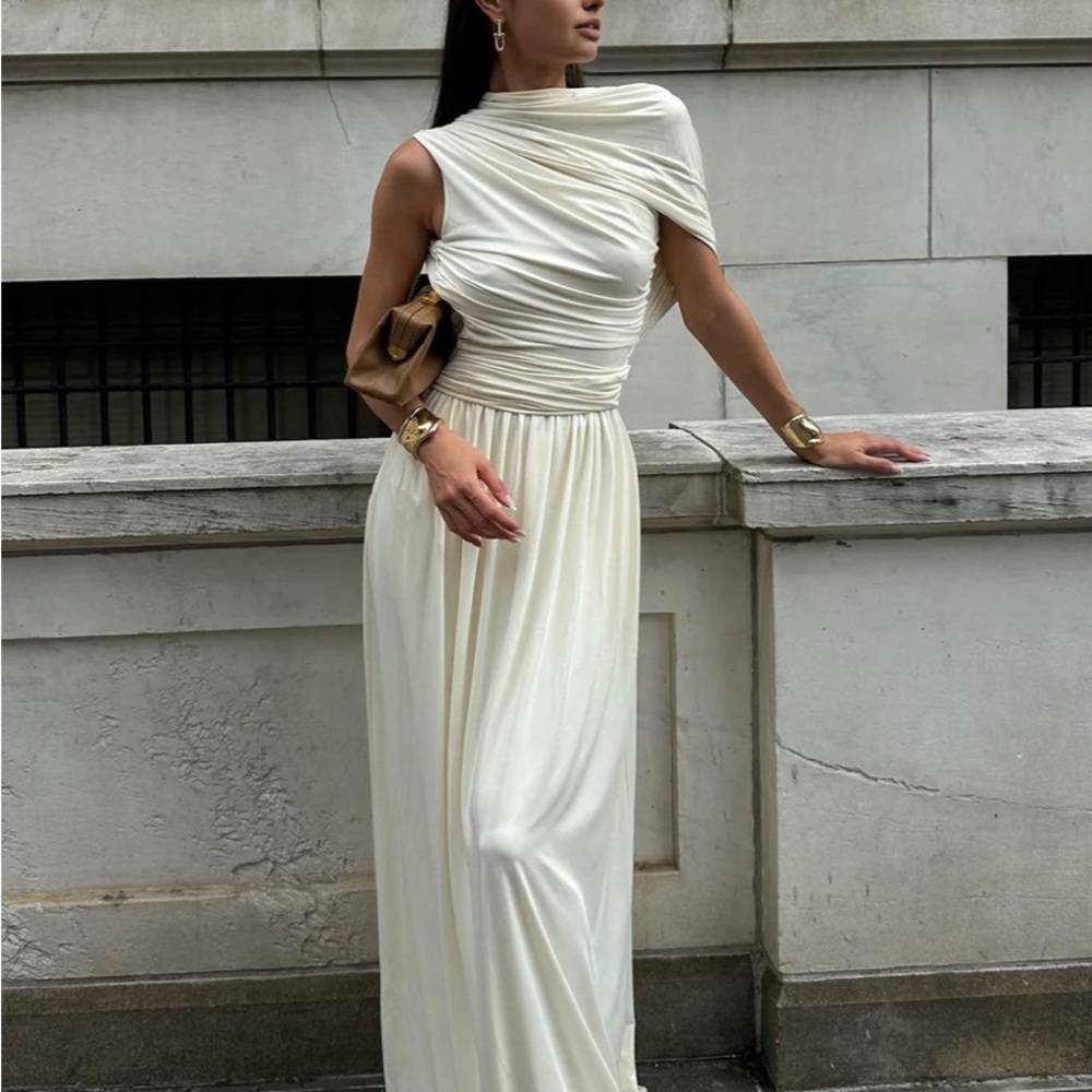 Elegant Cream Evening Gown - SOLD OUT ONLINE